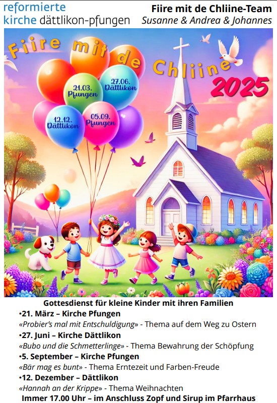 Fiire mit de Chliine – Kirche für kleine Menschen