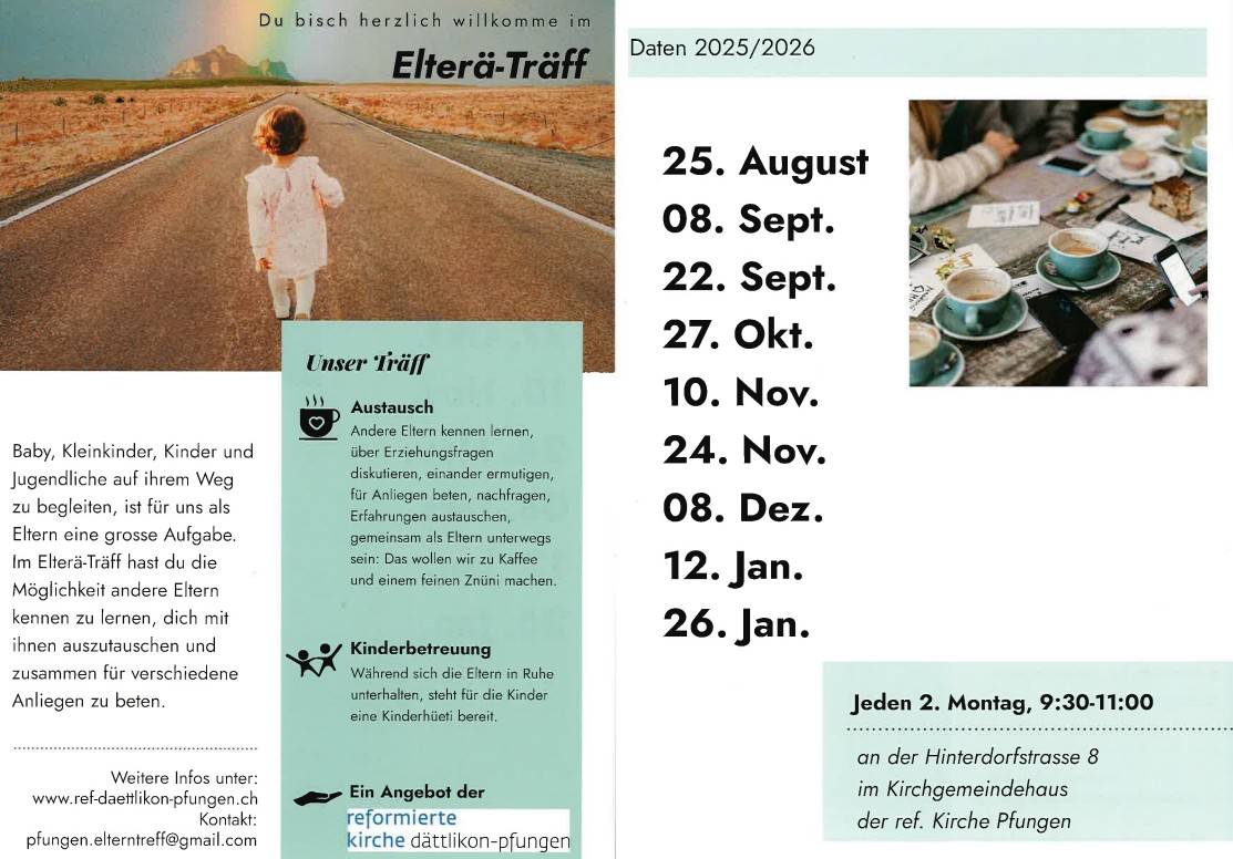 Eltere Träff Daten ab August 2025