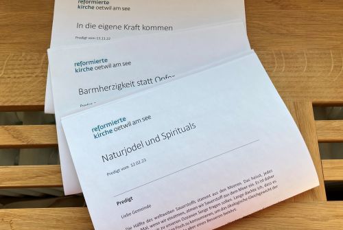 Predigten zum Nachlesen
